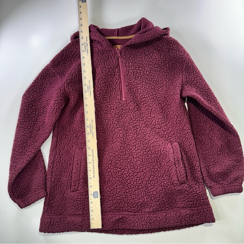 Koolaburra by UGG Sherpa Hoodie Cozy Quarter Zip Pullover Small - Picture 10 of 12